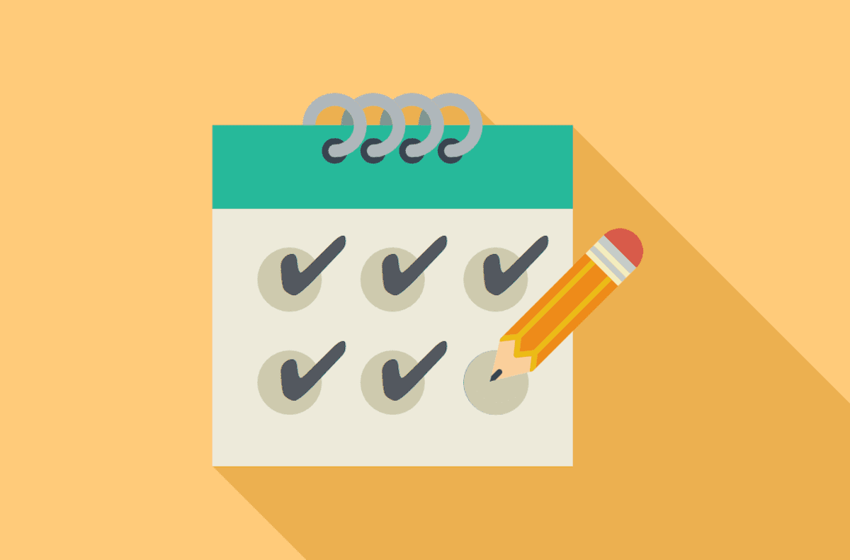 A simple checklist with a few items completed.